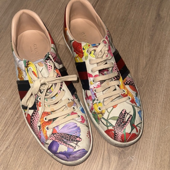 Floral Gucci 16ss GUCCI ジャージパンツ 花柄刺繍 Gucci 刺繍 16SS